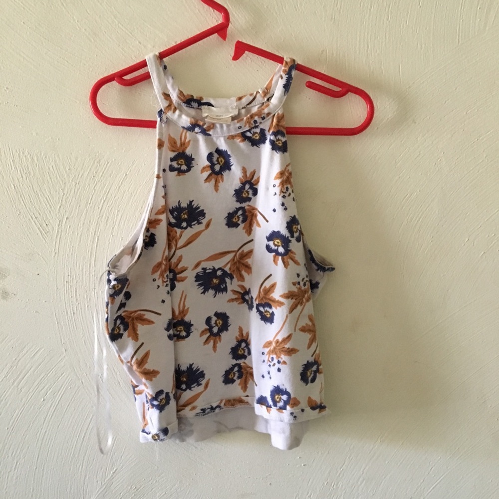 Tank top floral crop top